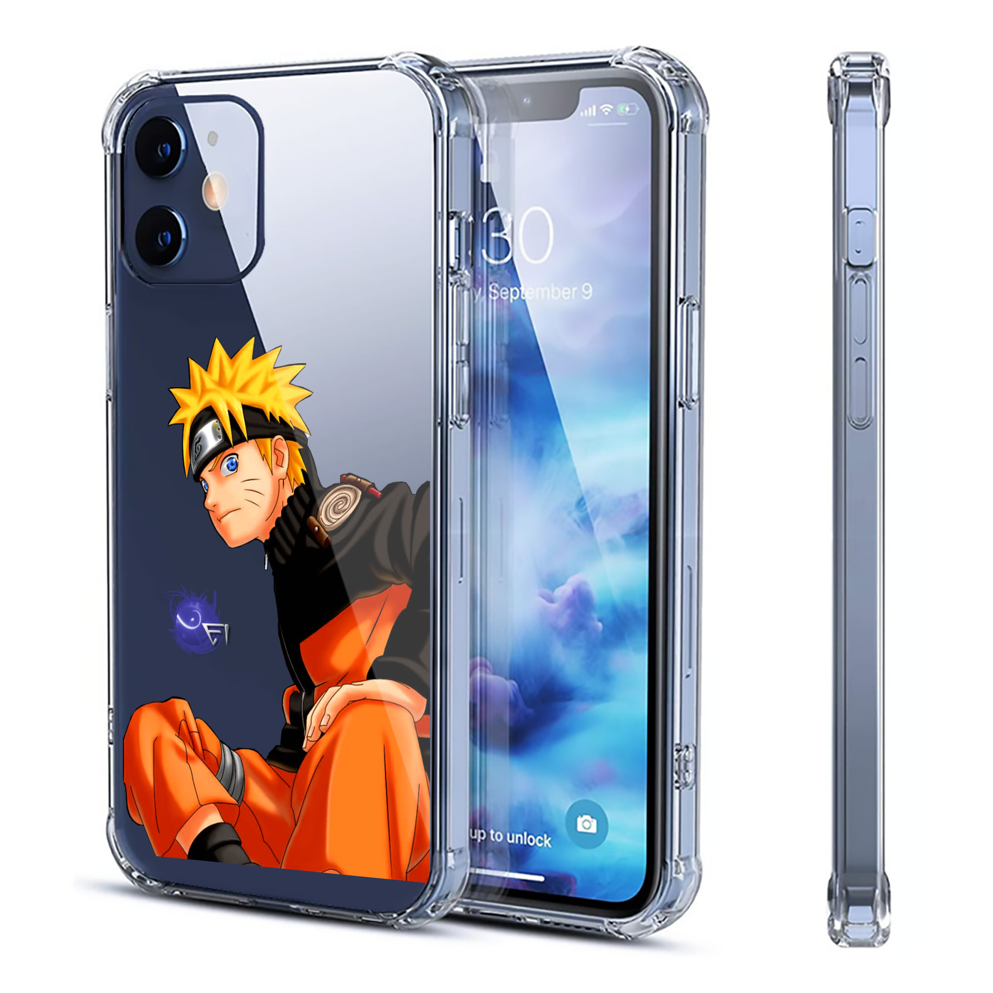 （画像用） NARUTO -ナルト- うずまき ナルト Uzumaki Naruto 【iPhone 12シリーズ対応】透明スマホケース（クリアソフトケース）